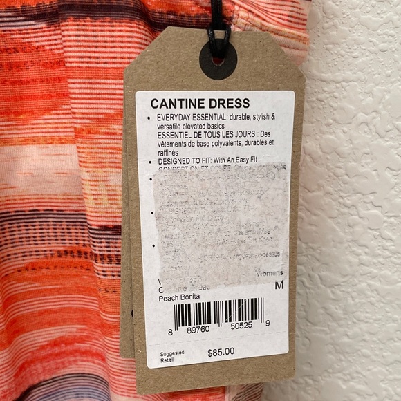 Prana Cantine Striped Active Wear Halter Dress - Women’s Medium - Picture 6 of 15